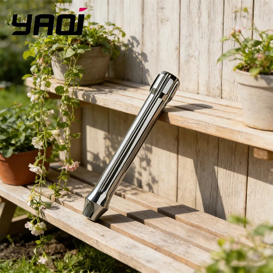 2026 YAQI Tsuka Men's Safety Razor Handle Polished Stainless Steel for Smooth Shaving Peaceful Pleasures Health and Wellness