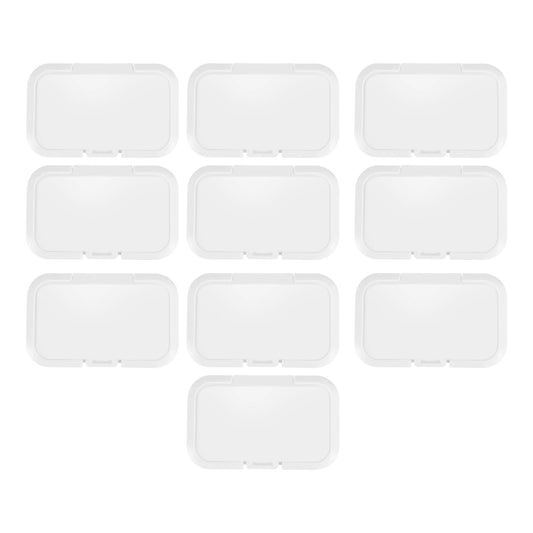 10-Pack Reusable Baby Wet Wipes Lid Covers | Tissue Box Cap Wipes Lid Cover Peaceful Pleasures Health and Wellness Default Title