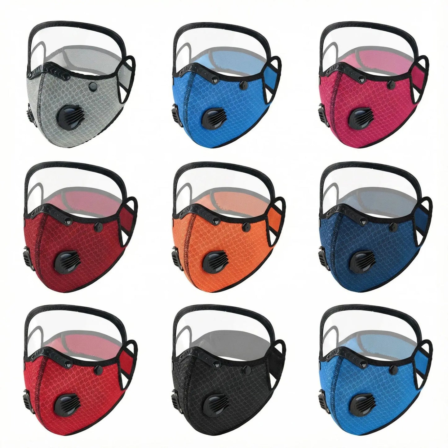 New Cycling Face Mask with Filter Goggles Dust Mask Sport Washable Reusable Facemask for men Bandana Actived Carbon Filters Peaceful Pleasures Health and Wellness