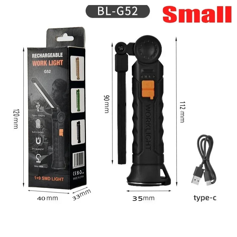 KDULIT COB LED Rechargeable Work Light | Magnetic Torch