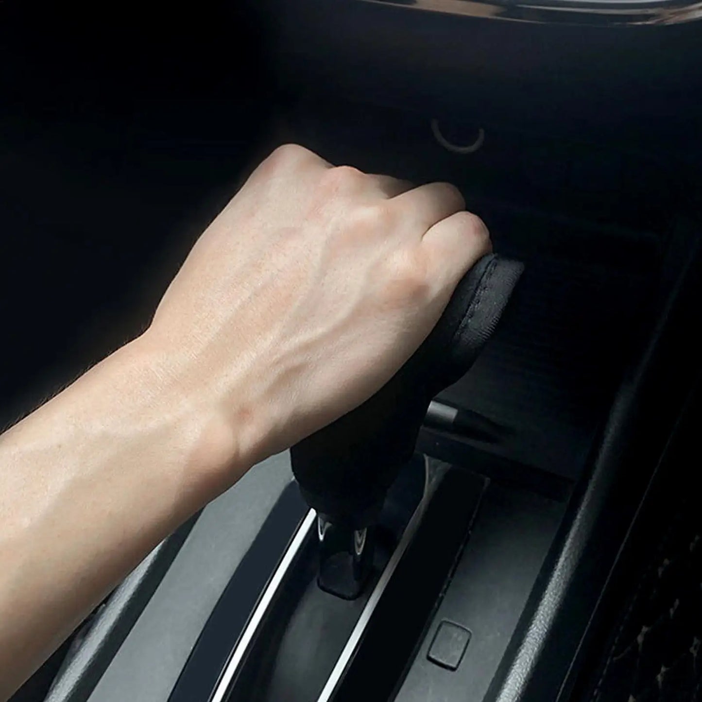 Universal Breathable Gear Shifter Knob Cover Anti-Slip Auto Shift Lever Cover for SUV, Truck, Sedan, Car Interior accessories Peaceful Pleasures Health and Wellness