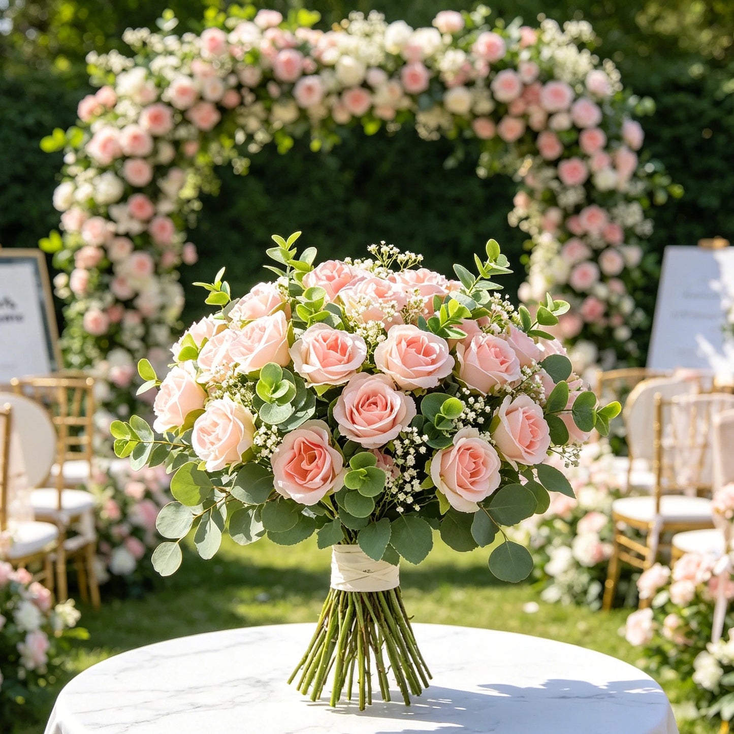 Artificial Silk Rose Bouquet – Wedding & Home Décor