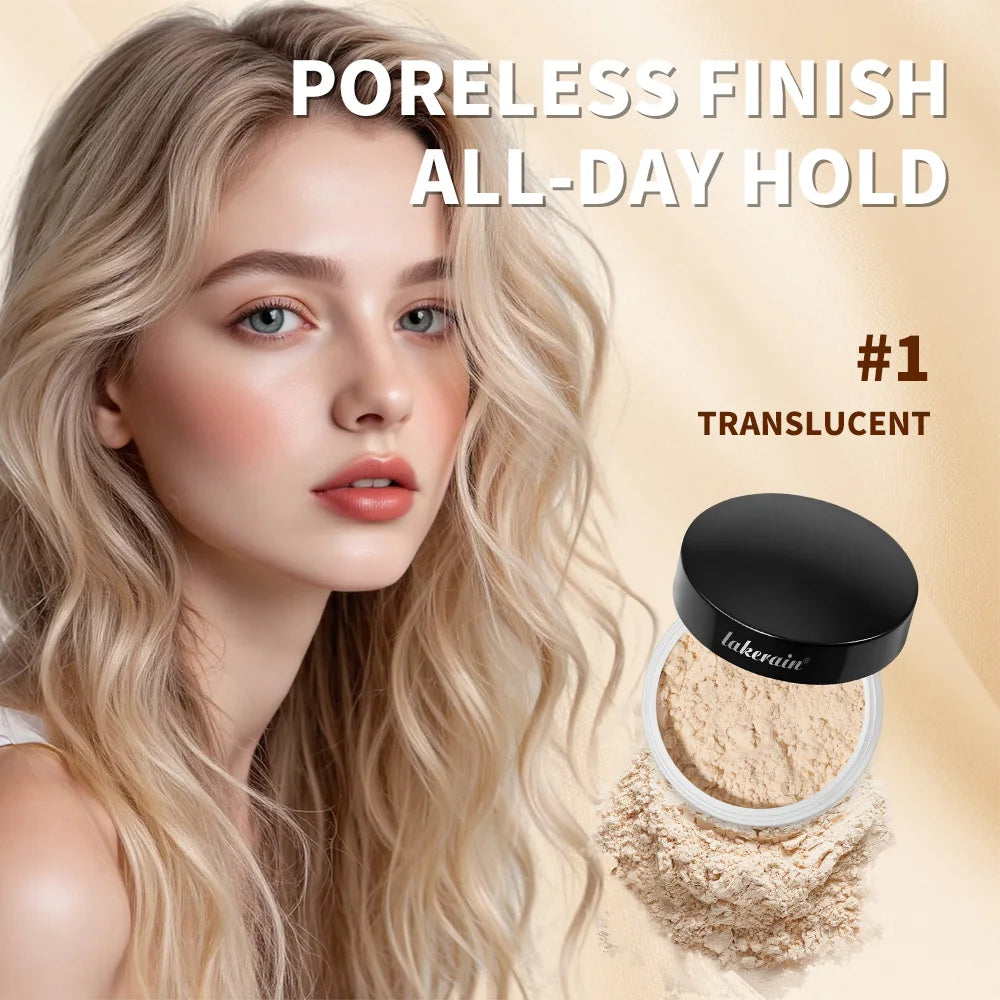 Translucent Loose Longwear Setting Powder Lightweight Weightless Long-lasting Oil Control Smudge-proof Smudge-proof Setting Make Peaceful Pleasures Health and Wellness