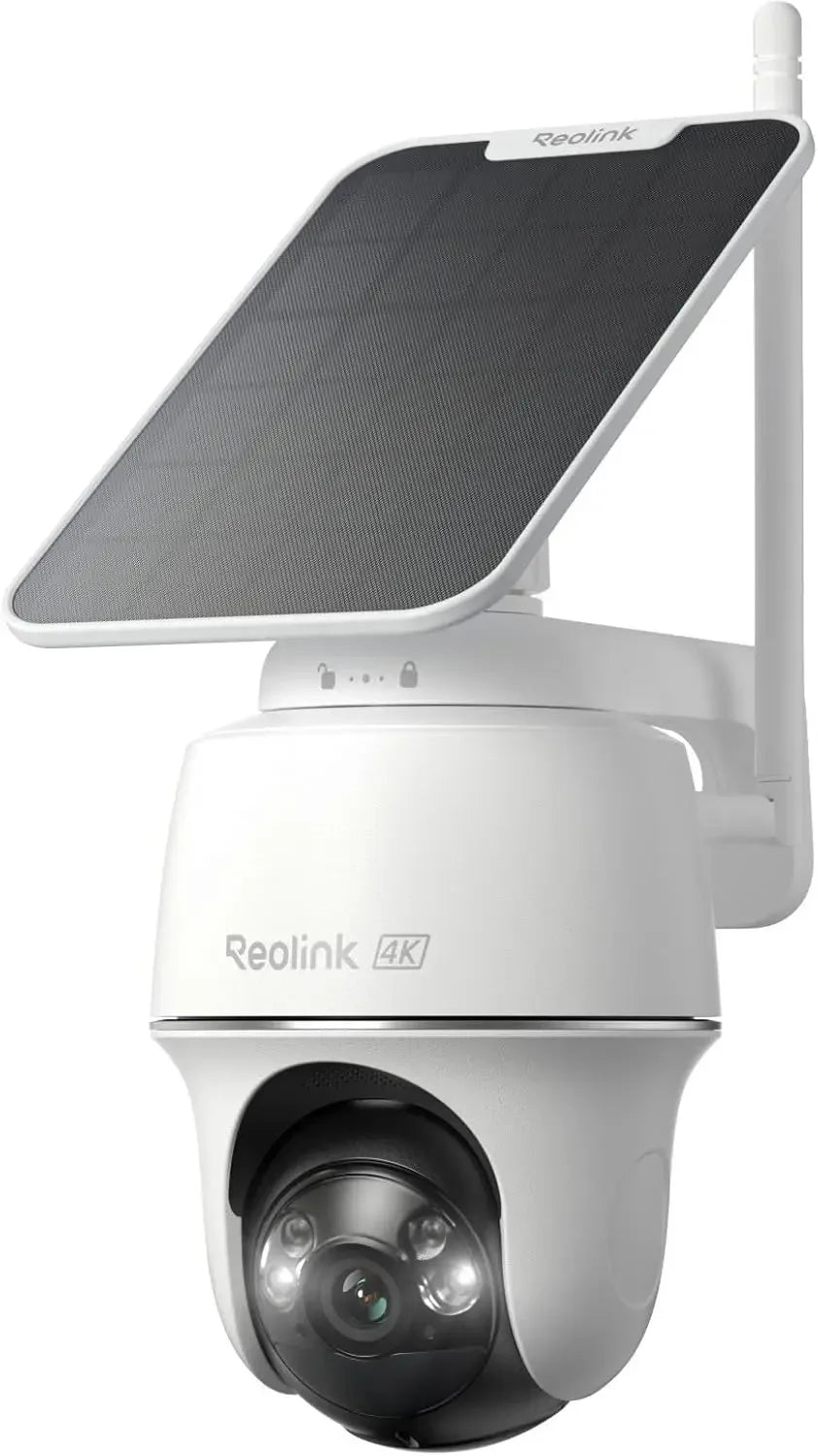 4K Solar Wireless Outdoor Security Camera with 360° Pan Tilt, Color Night Vision, Wi-Fi 6, No Subscriptions Peaceful Pleasures Health and Wellness United States