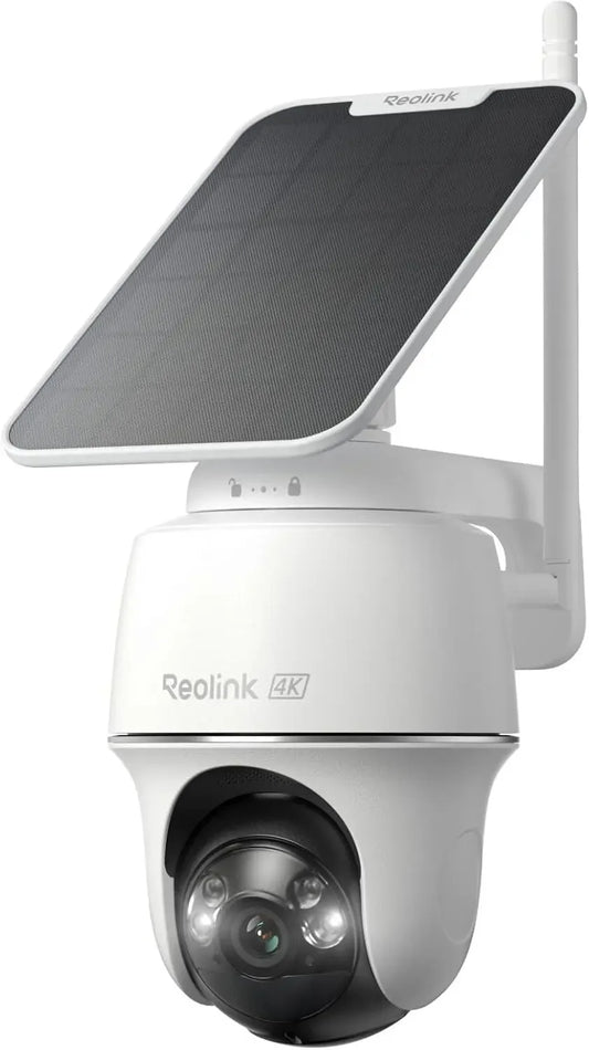4K Solar Wireless Outdoor Security Camera with 360° Pan Tilt, Color Night Vision, Wi-Fi 6, No Subscriptions Peaceful Pleasures Health and Wellness United States
