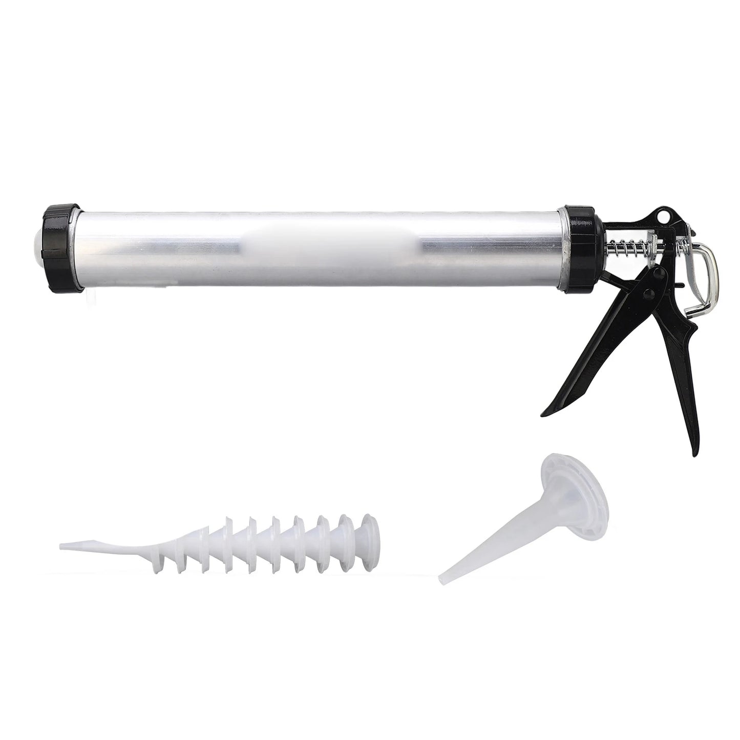 Air Caulking gun Aluminum Tube Silicone Caulking Gun 600ml Caulk Tool with 10 Nozzles Caulking Tools Silicone Caulking Gun Peaceful Pleasures Health and Wellness A