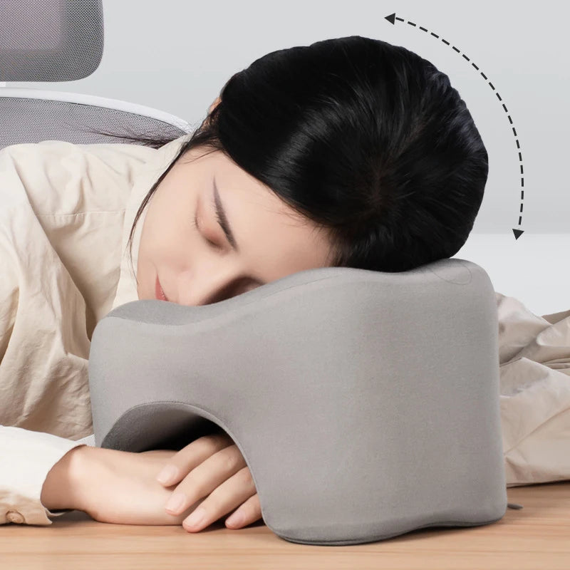 U-Shape Memory Foam Travel Neck Pillow – Airplane & Office