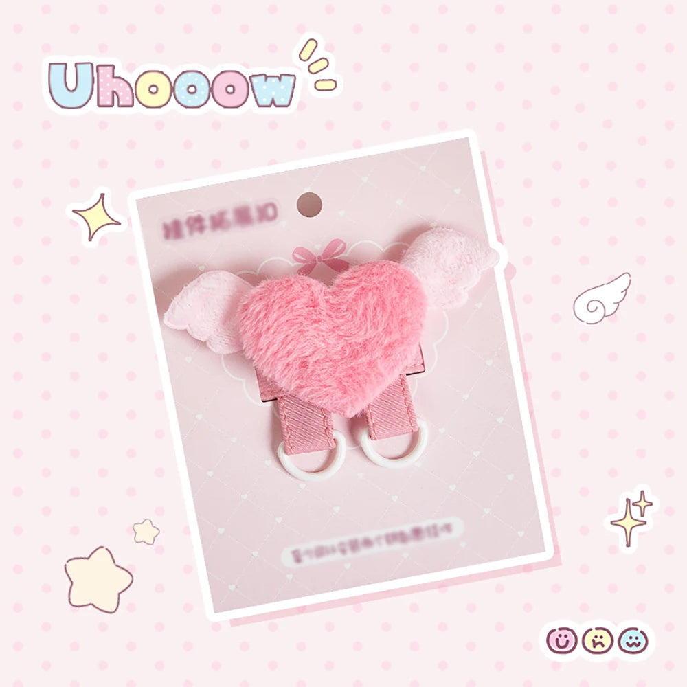 Plush Five Pointed Star Heart-shaped Expansion Buckle D-shaped Bag