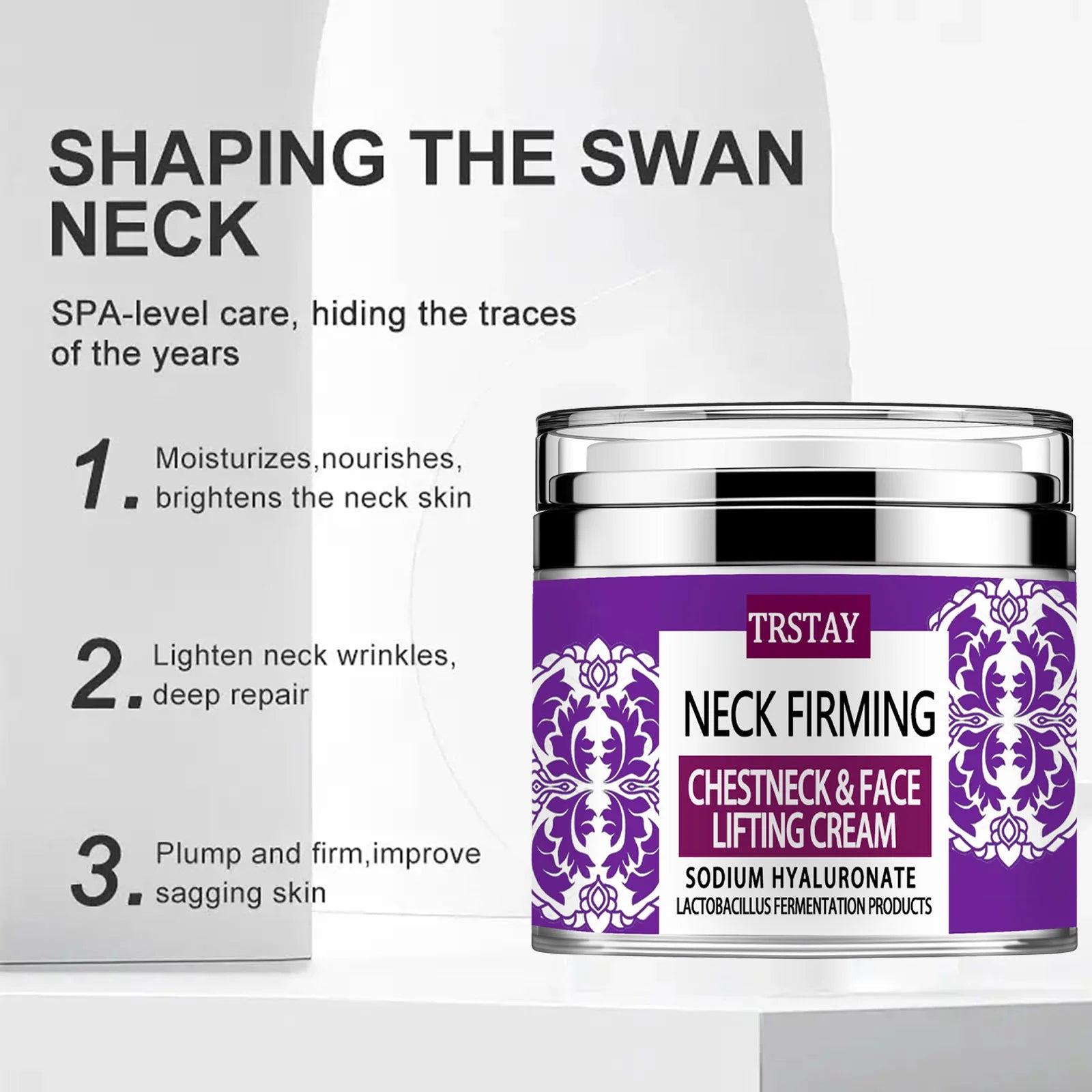 Collagen Face & Neck Tightening Cream,Neck Firming Cream for Reduce Double Chin Neck Firming and Lifting Anti Wrinkle Neck Moist Peaceful Pleasures Health and Wellness