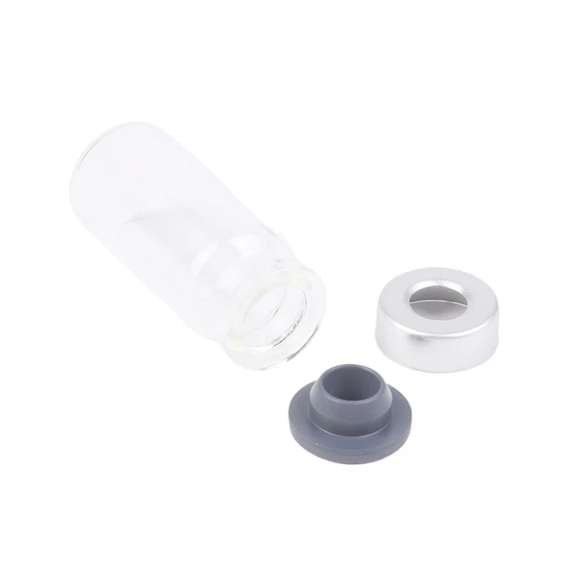 10Pcs 5/10/20ml Transparent Sealed Sample Vials Transparent Glass Vials With Self Healing Injection Port Peaceful Pleasures Health and Wellness