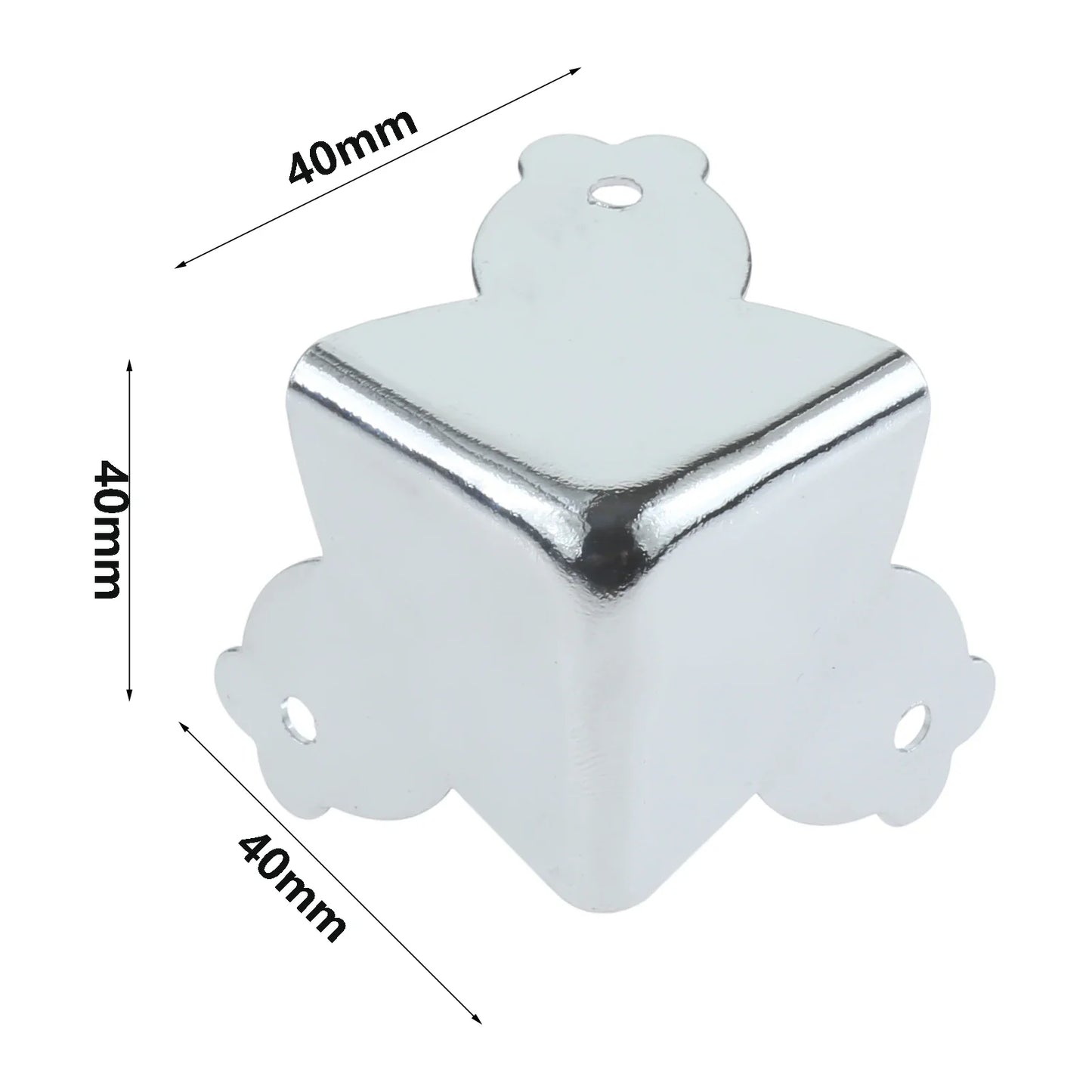 Metal Corner Protectors for Flight Cases & Speaker Cabinets – 4pk