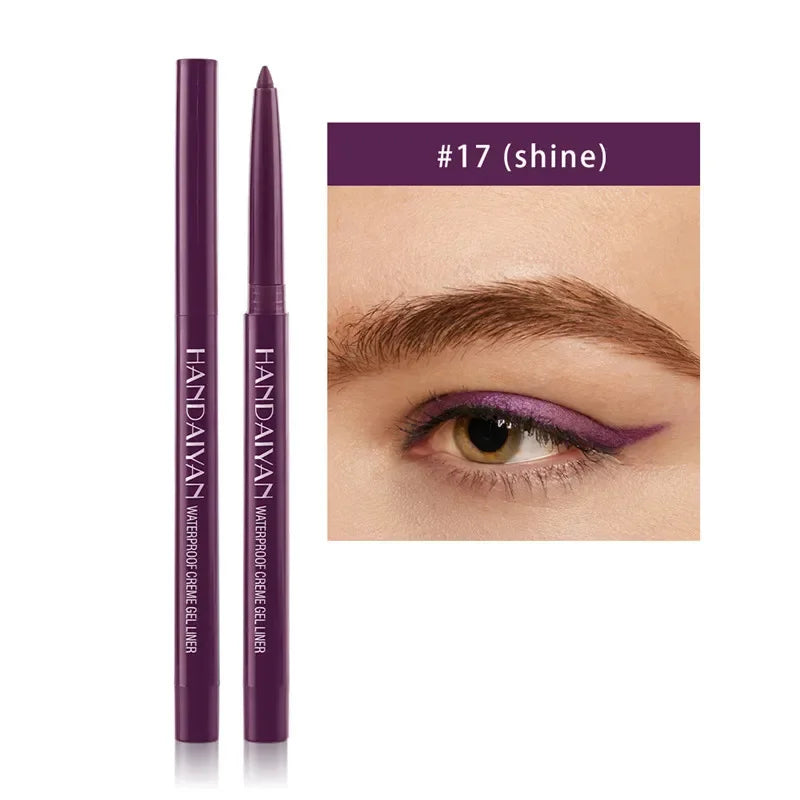 Handaiyan 20-Color Waterproof Matte Gel Eyeliner Pencil