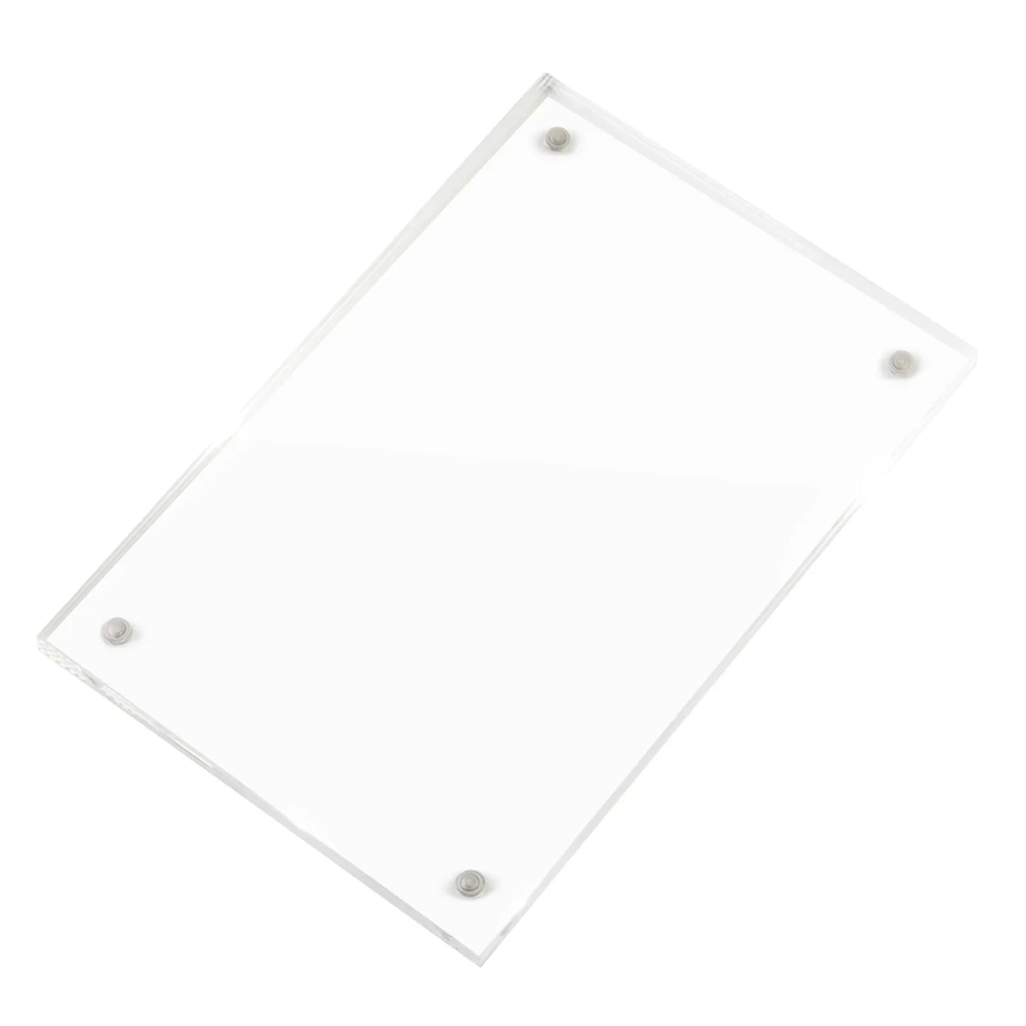 Magnetic Acrylic Photo Frame | Clear Desk Display Stand