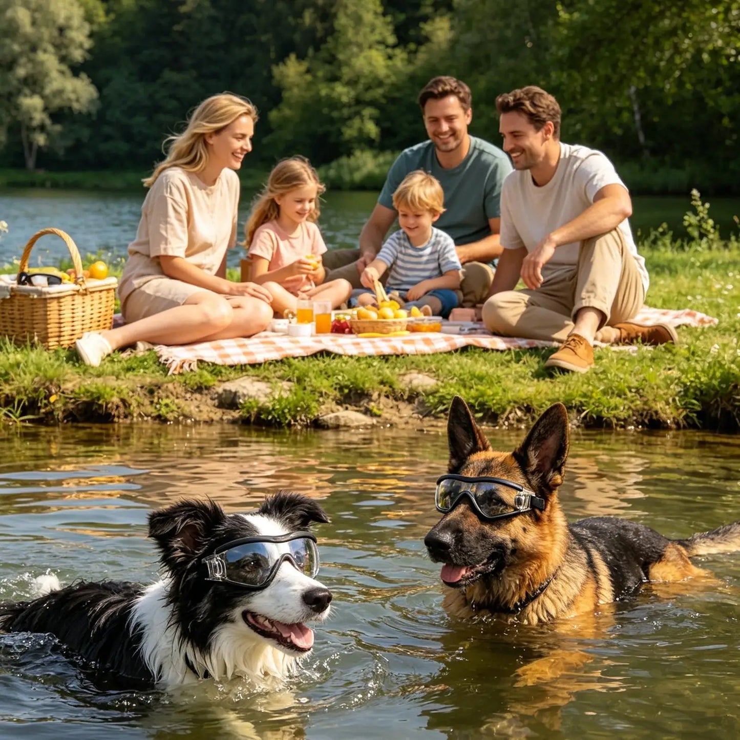 Dog Sunglasses Windproof UV Goggles – Medium & Large Dogs