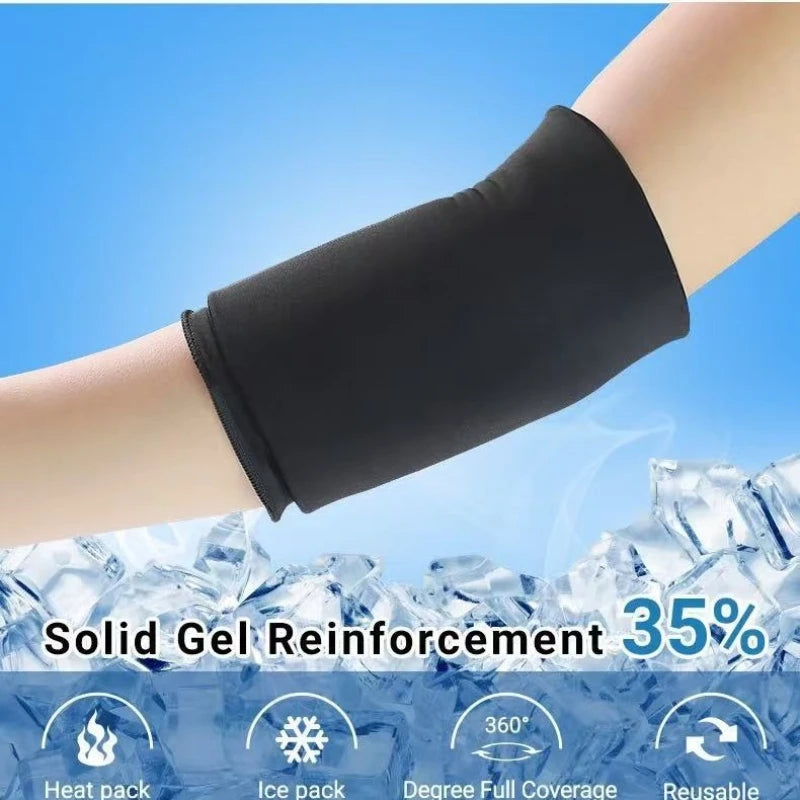 Sports Ice Pack Gel Elbow Guard Cold Compress Knee Guard Arm Guard Elastic Compression Gel Protective Gear Peaceful Pleasures Health and Wellness