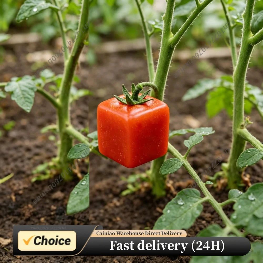 Mini Cube Fruit Shaping Mould Unique Shape Tomato Strawberry Mould Mini Transparent Plastic Mould for Home Garden Balcony Peaceful Pleasures Health and Wellness