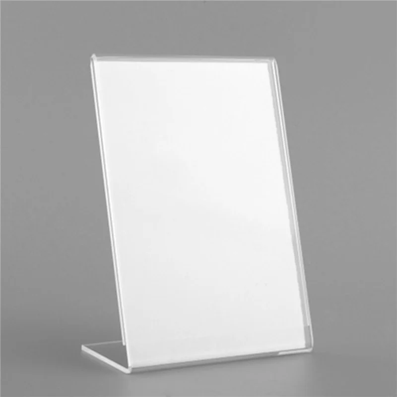 A36T-25Pcs Office Acrylic Display Leaflet Stands Counter Plastic Message Board Menu COLLEGE Holder For Business Poster Peaceful Pleasures Health and Wellness