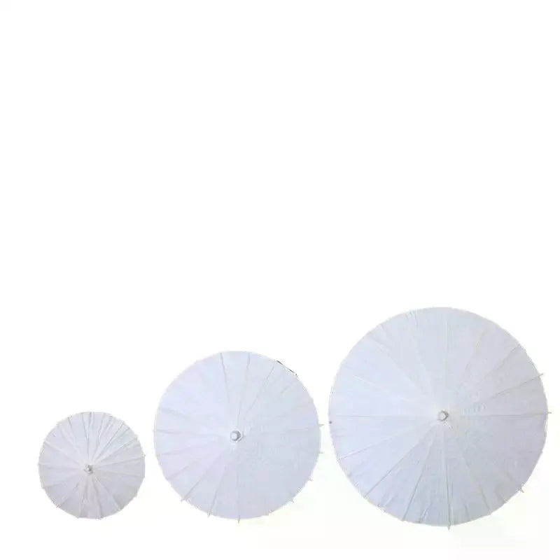 Blank DIY Oil Paper Umbrella – Art, Craft & Photo Prop 20–84cm
