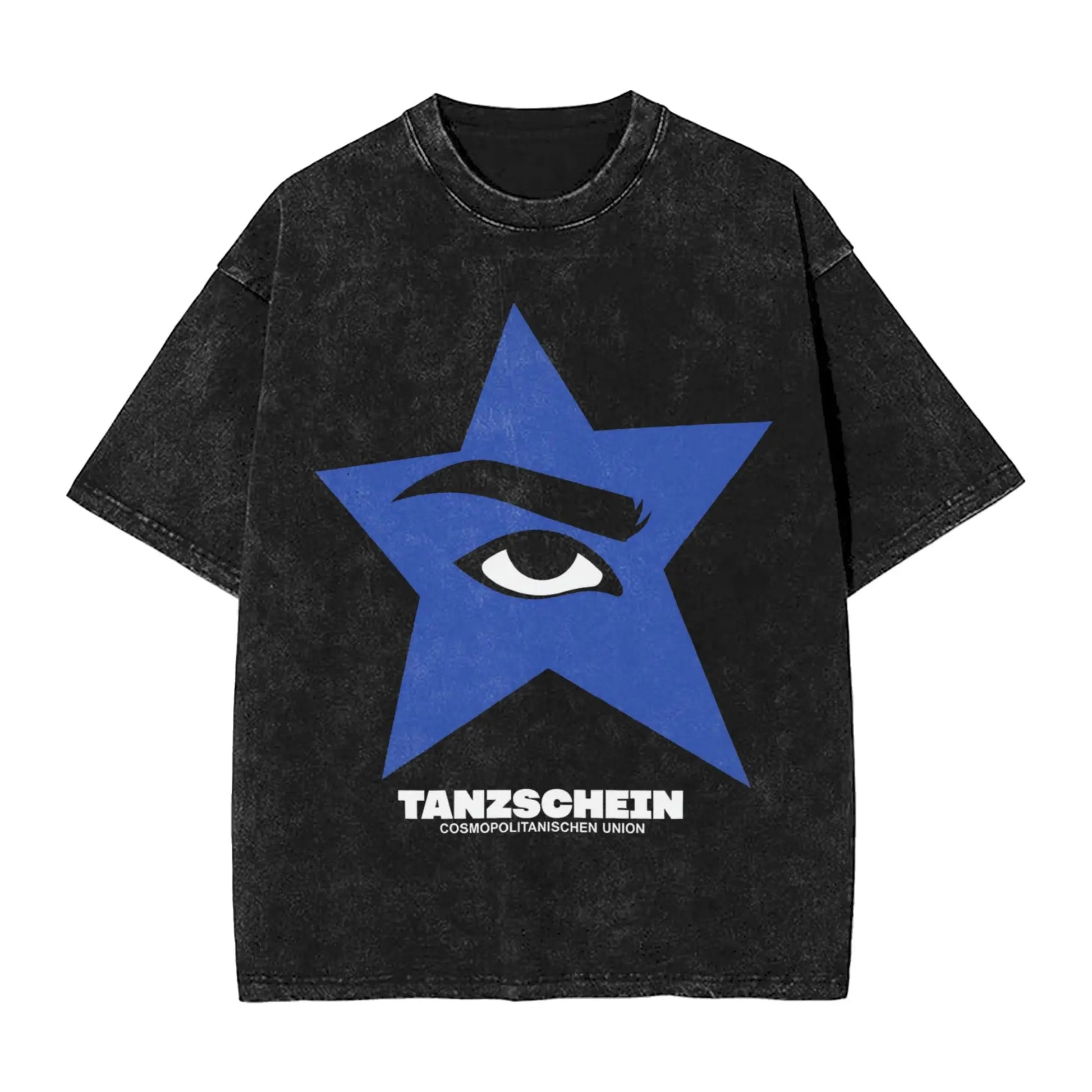 Men's TANZSCHEIN Cosmó T-Shirts Eurovisions 2026 Clothes Summer Y2K Casual Short Sleeves O Neck Hippie Loose Tee Shirt Hot Peaceful Pleasures Health and Wellness black XL