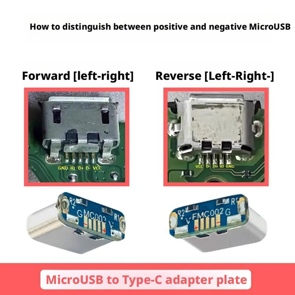 MicroUSB to USB-C Adapter Board – DIY Port Upgrade Module