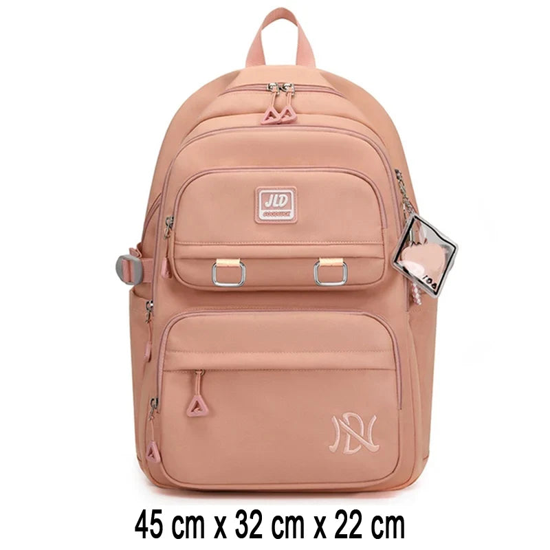 Kawaii Girls School Backpack – Cute Pink Waterproof Kids Bag