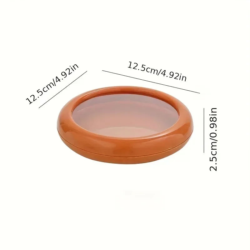 1/4Pcs Onion Storage Avocado Saver Holder Reusable Storage Containers Avocado keeper Tomato Saver and Lemon holder for Fridge Peaceful Pleasures Health and Wellness brown