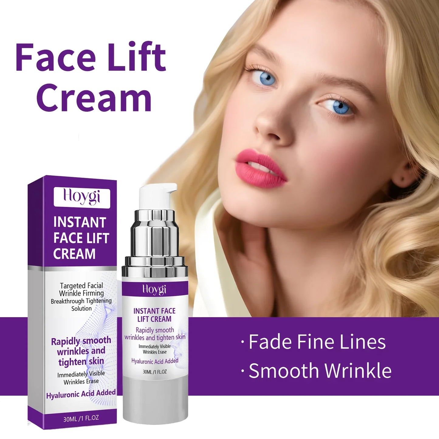 Hoygi Instant Face Lift Cream – Firm, Anti-Wrinkle 30ml
