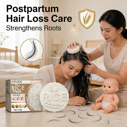 Hair Care Rice Soap Effectively Remove Dandruff Repairing Damaged Scalp Prevent Hair Loss Control Oil Moisturizing Rice Shampoo Peaceful Pleasures Health and Wellness