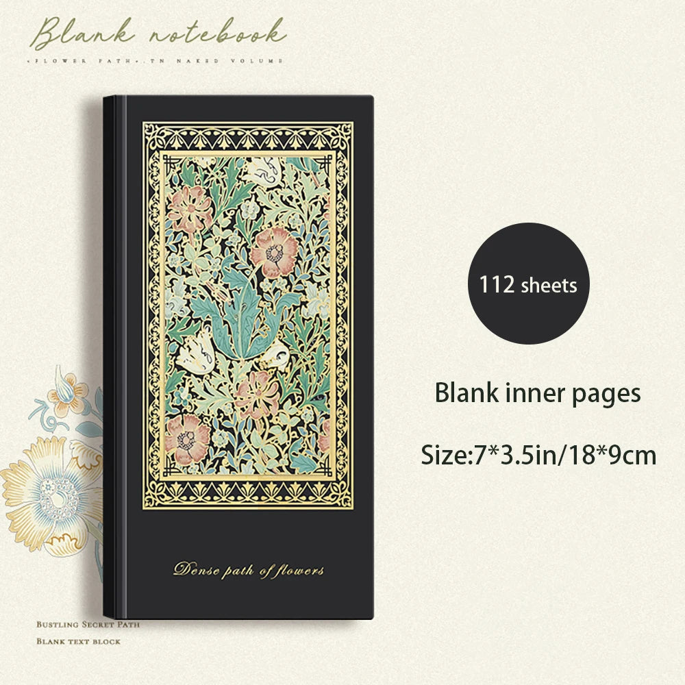 European Retro Notebook Exquisitely Illustrated Aesthetic Diary Thick