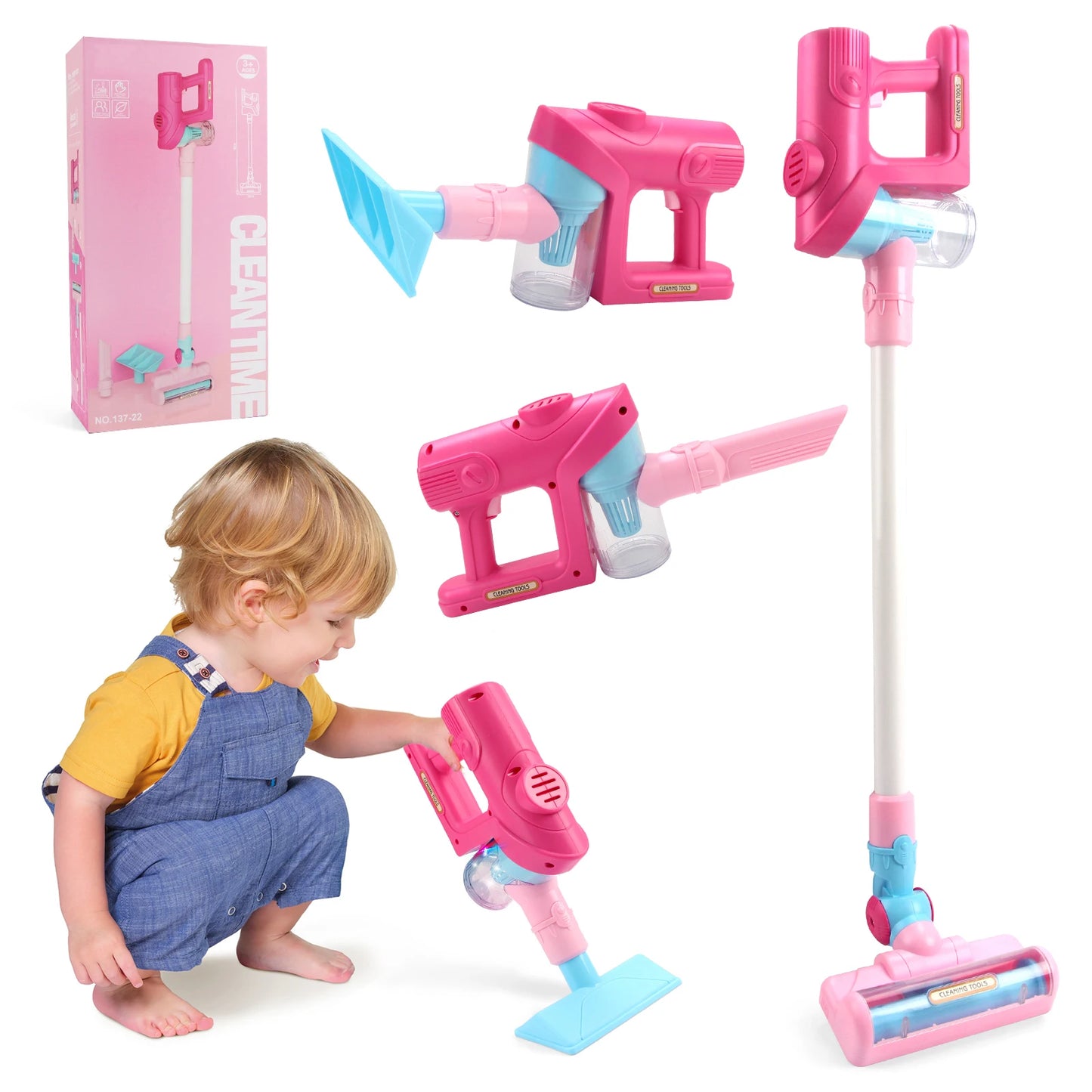 Electric Mini Vacuum Cleaner Simulation Housework Dust Catcher Light