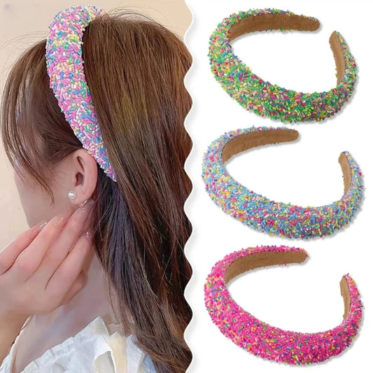Sponge Padded Hairband Wide Headband Candy Headbands Adult Hair Peaceful Pleasures Health and Wellness