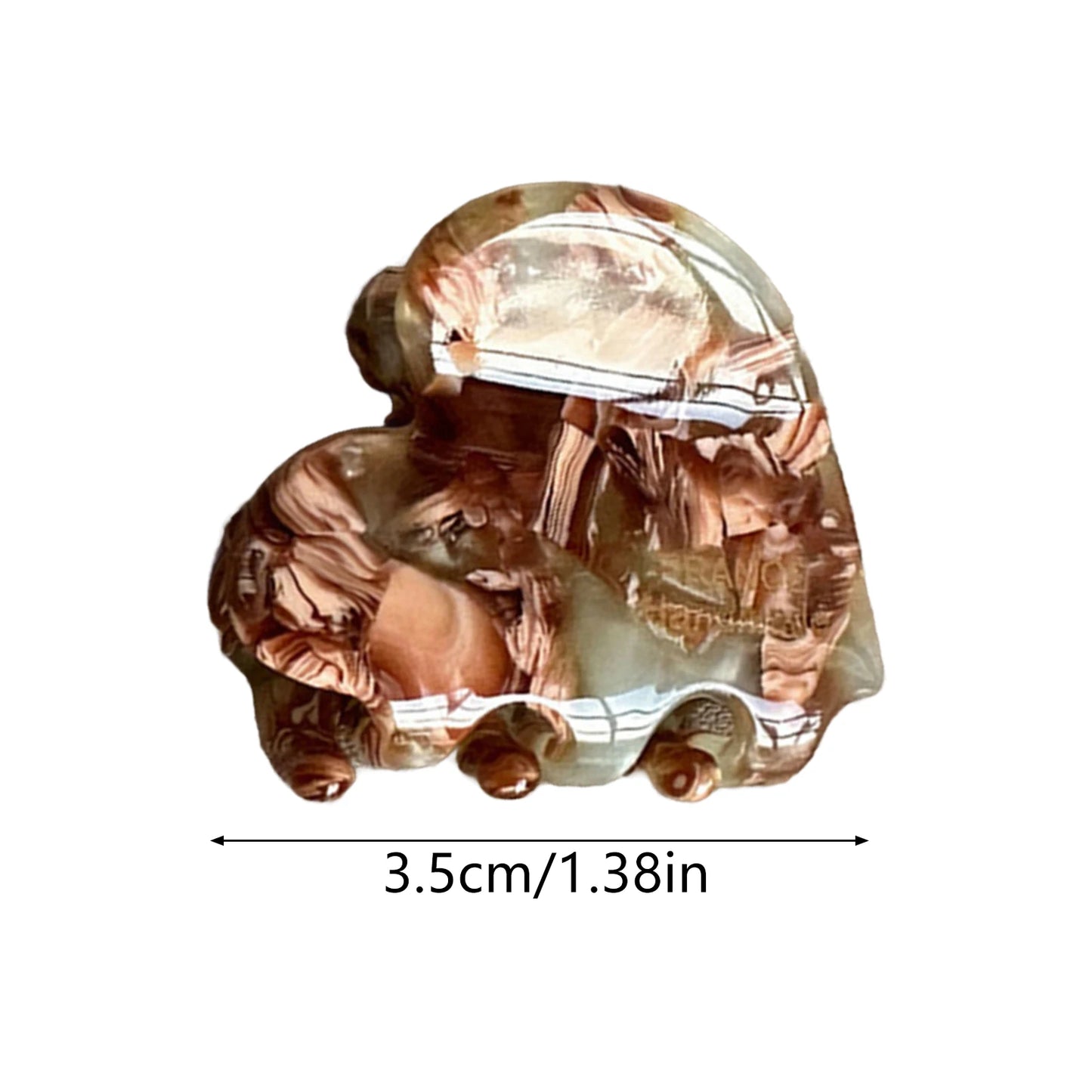 Heart-Shaped Claw Clips | Strong Grip Jaw Clips for Women