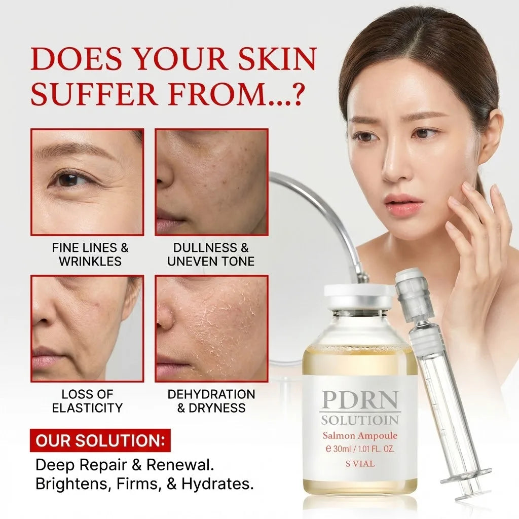 PDRN Salmon DNA Serum Ampoule | Korean Brightening Face Essence