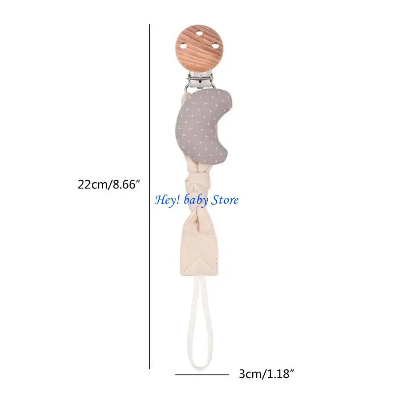 Bohemian Baby Pacifier Clip Chain | Cotton Wood Soother Holder