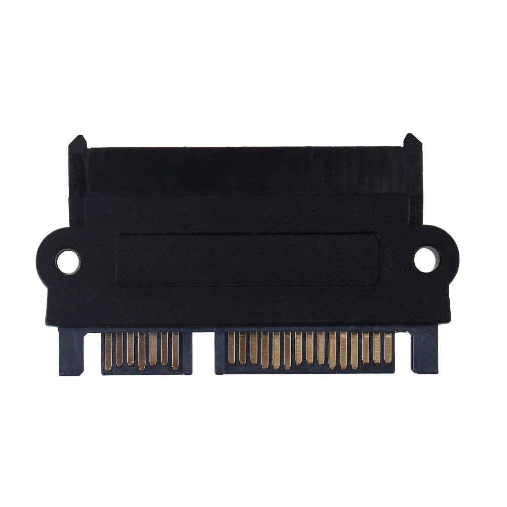 SFF 8482 SAS to SATA 180 Degree Angle Adapter Converter Straight Head SAS Hard Drive to Motherboard SATA Adapter for PC Peaceful Pleasures Health and Wellness black
