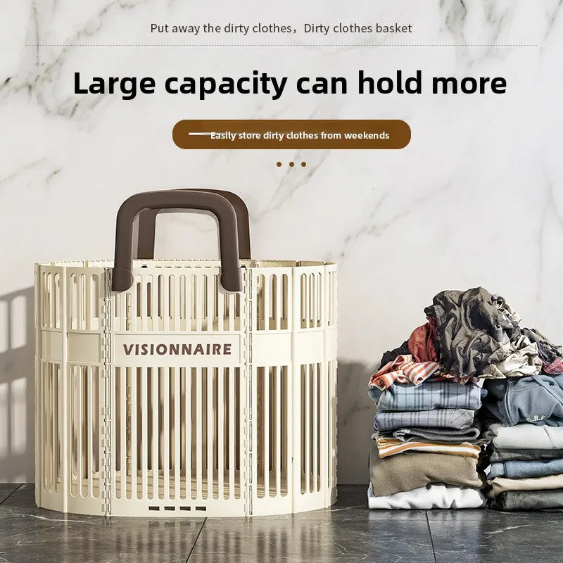 Extra Large Foldable Laundry Hamper – Collapsible Clothes Basket