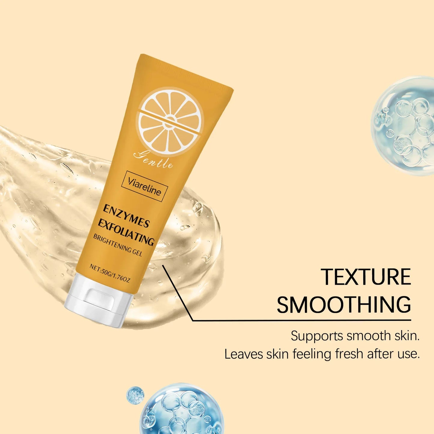 Viareline Facial Exfoliating Gel – Cleanse, Brighten & Refine Pores