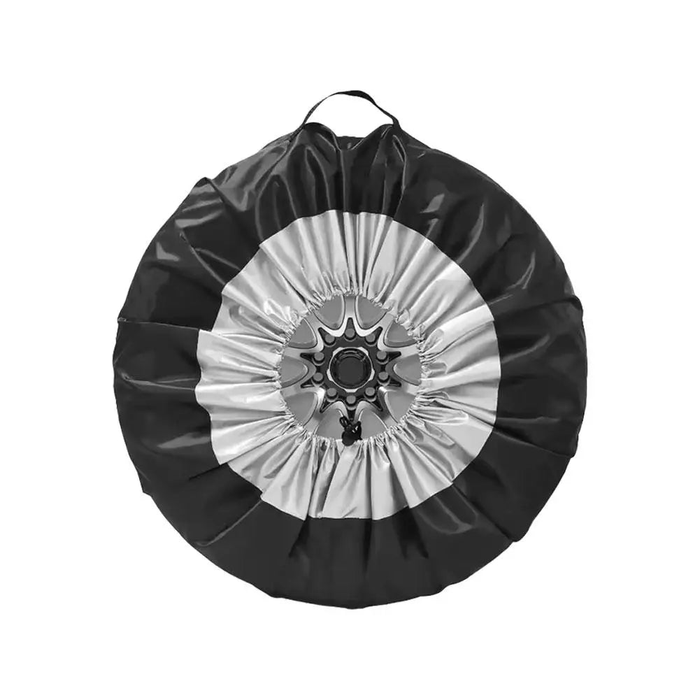 190/210T Polyester Taffeta Car Spare Tire Cover Snow Tire Storage Bag Wheel Protector Universal Waterproof Dustproof Wheel Cover Peaceful Pleasures Health and Wellness L