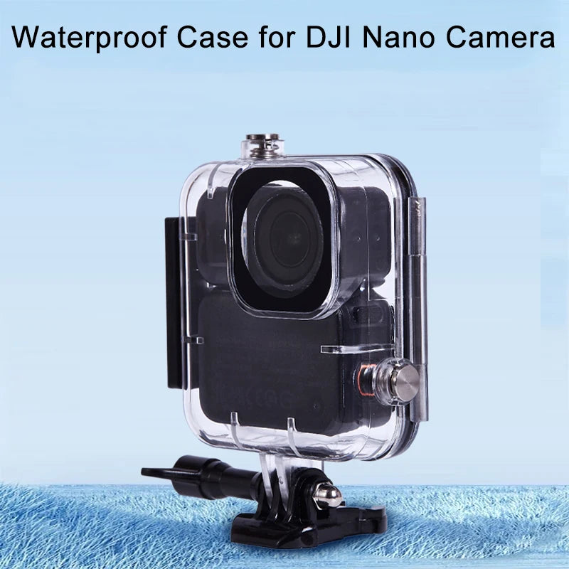 60M Camera Protective Shell Waterproof Sports Camera Cover Transparent Tempered Glass For DJI Osmo Nano PC/Glass/Stainless Steel Peaceful Pleasures Health and Wellness