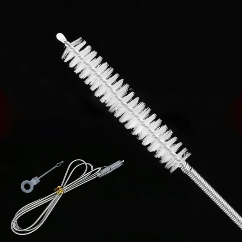 Refrigerator Drain Dredge Cleaning Set Long Flexible Refrigerator Scrub Brush Water Dredging Tool Water Tube Cleaning Coil Brush Peaceful Pleasures Health and Wellness