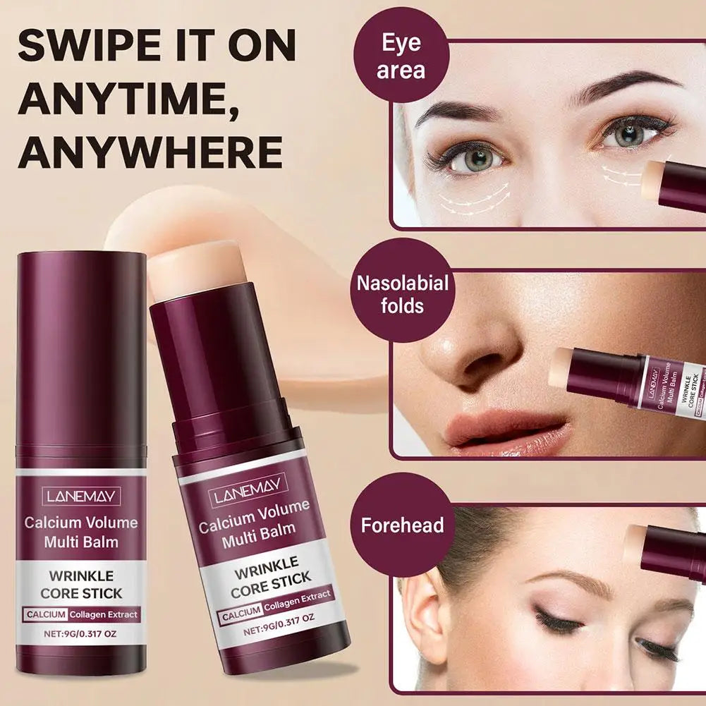 Collagen Calcium Multi Balm Stick | Anti-Wrinkle Moisturizer 9g