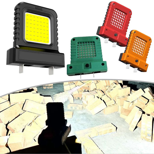 14W LED Camping Fishing Lantern Mini Pocket Work Light Inspection 21V Peaceful Pleasures Health and Wellness red