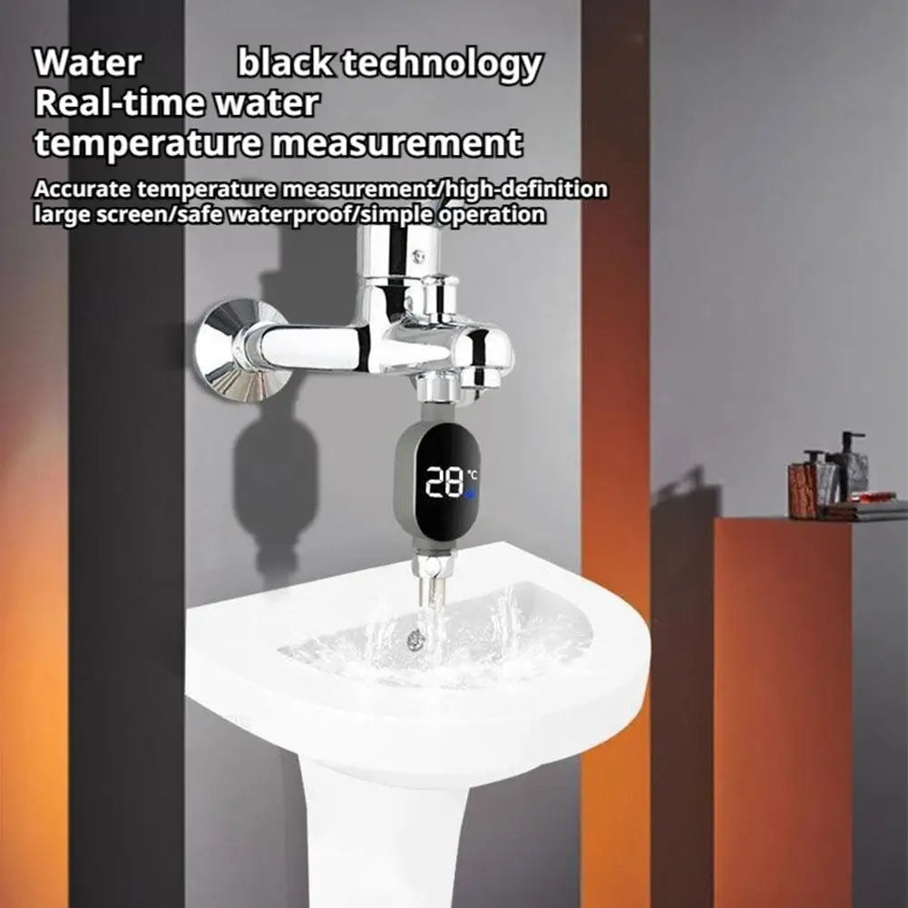 Universal Shower Head Water Temperature Meter Baby Children's Bath Thermostat Household Visual LED Faucet Thermometer Monitor Peaceful Pleasures Health and Wellness