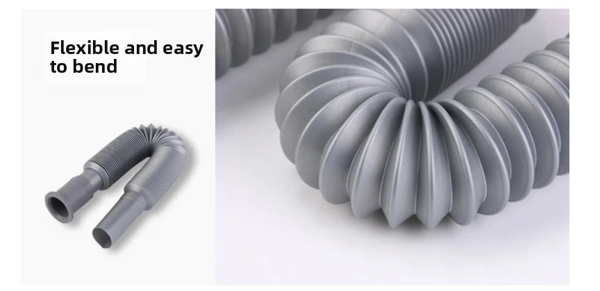 Extendable Sink Drain Hose Standard Head 80- Flexible Plastic Pipe