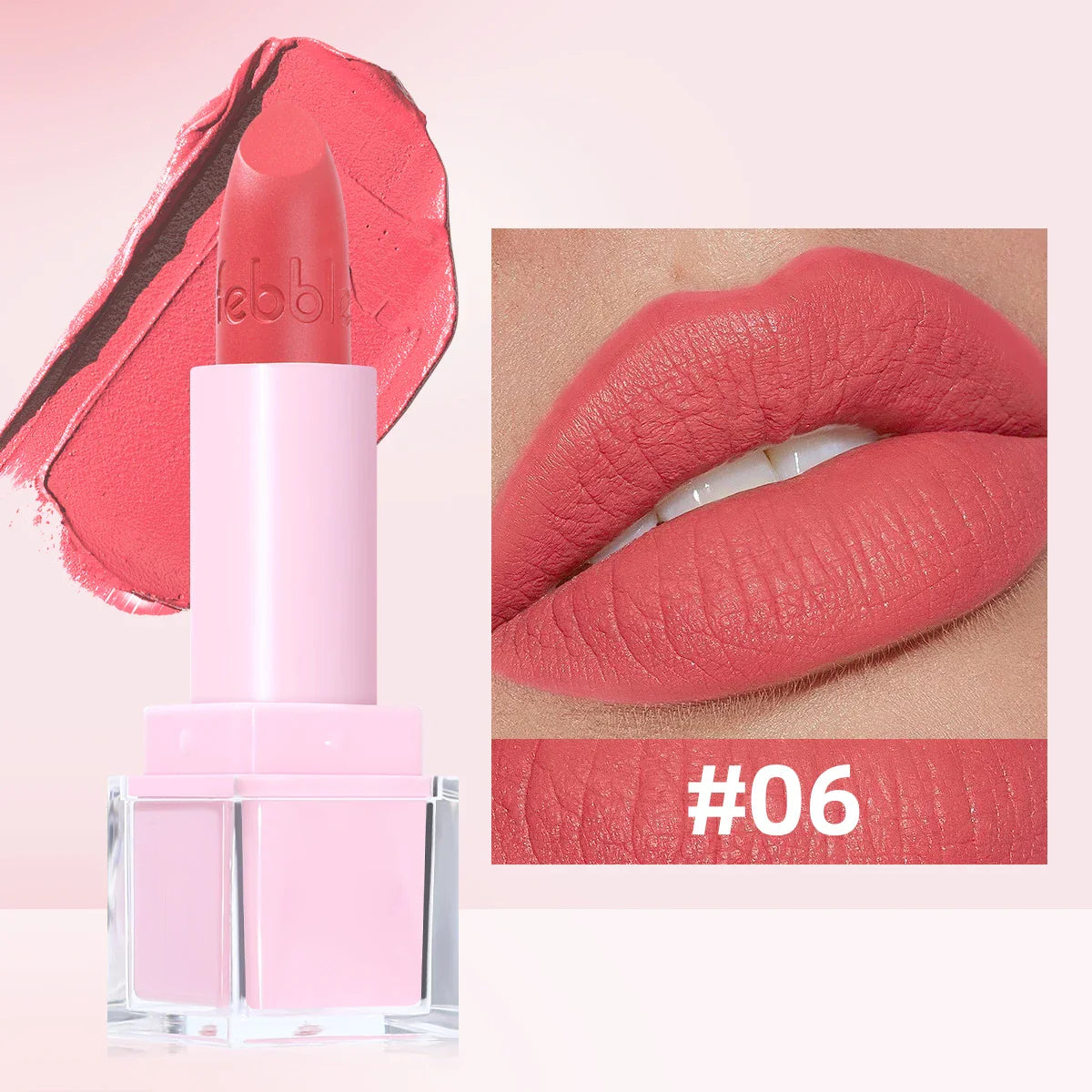 USHAS Matte Lipstick – Velvet Red Long-Lasting Lip Glaze