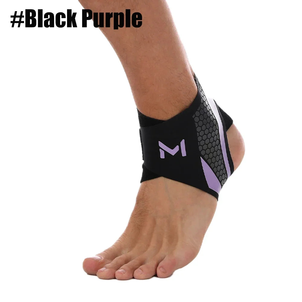 1PCS Ankle Brace Sleeve for Swimming, Surfing, Diving, Paddle Boarding & Aquatic Recovery–Ultra-Thin Support for Men & Women Peaceful Pleasures Health and Wellness BlackPurple-1PCS