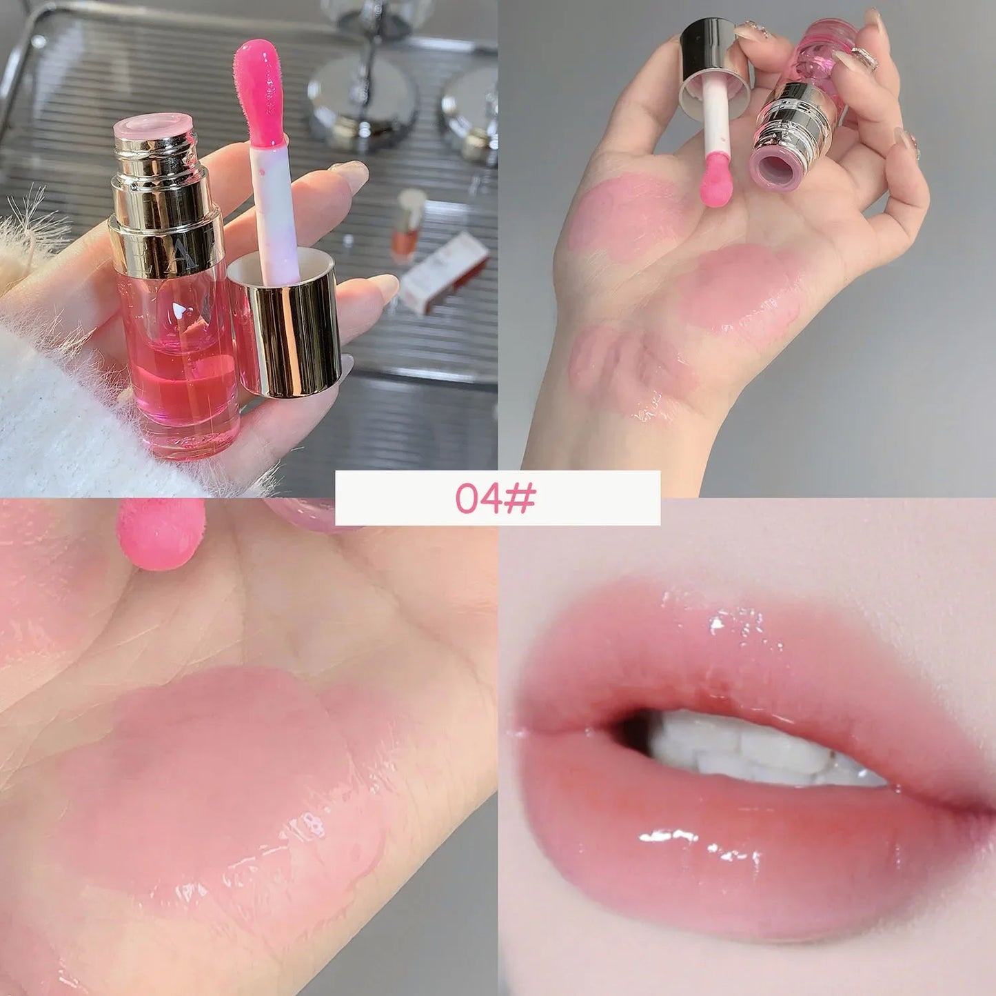 Strawberry Jelly Lip Oil Gloss – Glossy Tint & Hydrating Balm