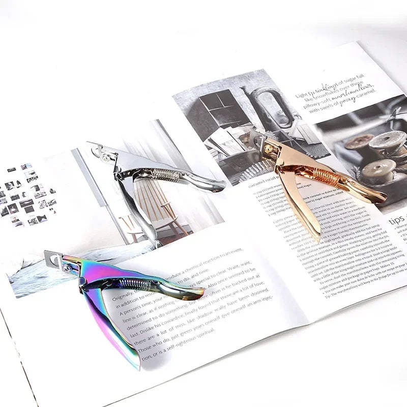 Straight Edge Acrylic Nail Clipper | Guillotine False Nail Cutter