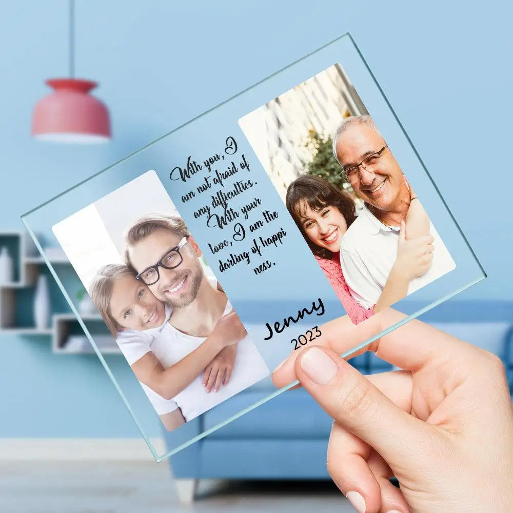 Custom Acrylic Plaque | Personalized Photo & Quote Gift for Mom Dad