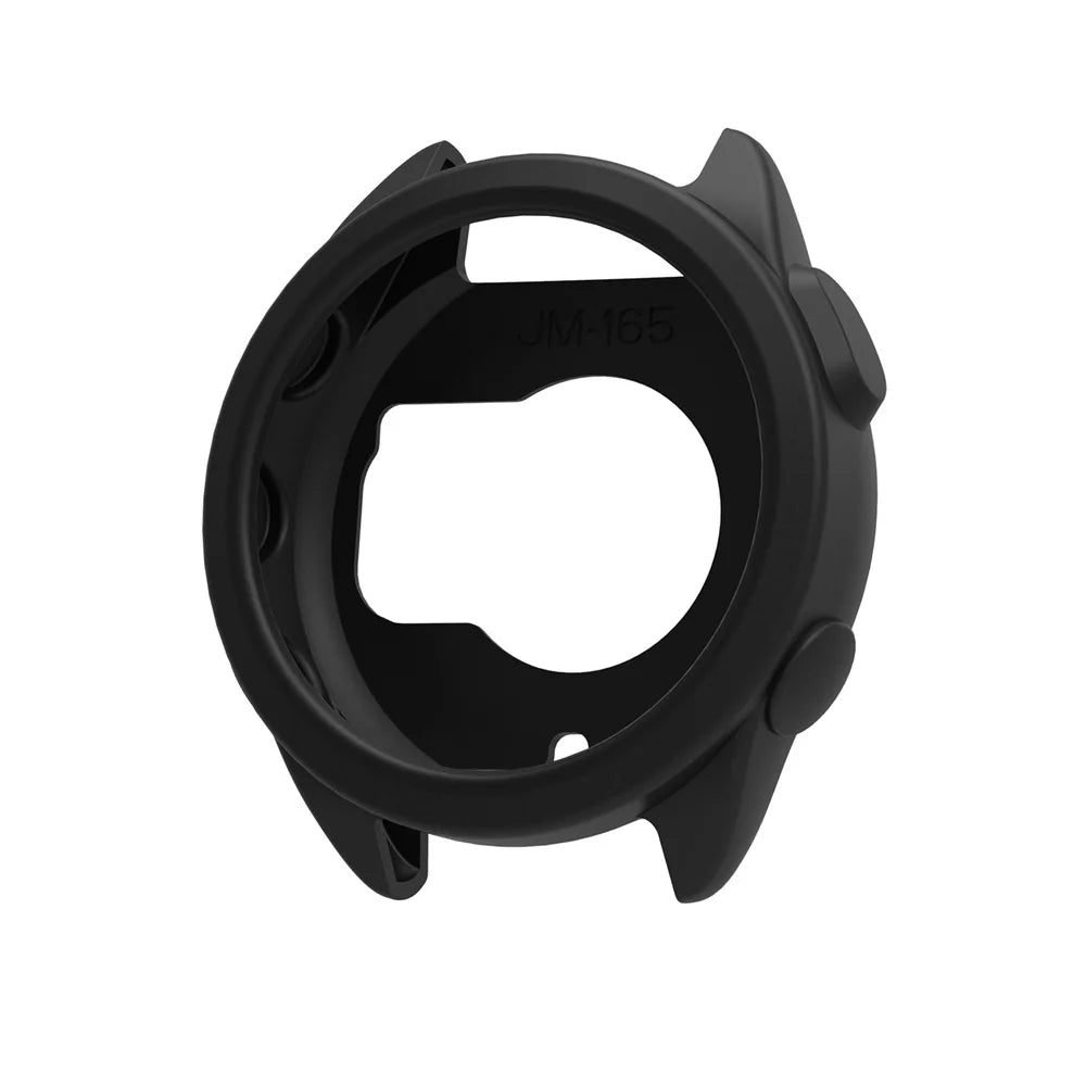Silicone Protective Case for Garmin Forerunner 165 Watch Peaceful Pleasures Health and Wellness black For Forerunner 165